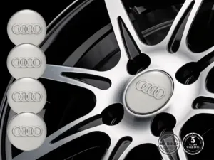 Audi Pegatina Silicona Estilo Emblemas Rueda Personalizados